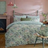 William Morris Artichoke 100% Cotton Reversible Duvet Cover Set - Super King