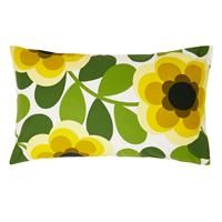 Orla Kiely Bedding - Giant Water Lily 100% Cotton Duvet Cover Set - Lemon Twist (1 Pair Pillowcase (50cm x 75cm))