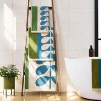 Orla Kiely Bathroom Towel Stem Check Willow - Bath Towel 50 x 90 cm