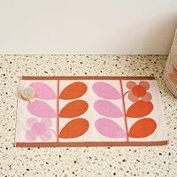 Orla Kiely Bathroom Towel Stem Bloom Duo Blush - Bath Mat, 50x90cm