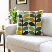 Orla Kiely Multi Stem Cushion – Fern-Ochre 50cm x 50cm