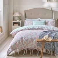 William Morris At Home Clover Powder Blue/Madder King Duvet Cover Set
