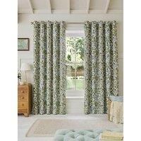 William Morris At Home Honeysuckle Blackout Lined Eyelet Curtains
