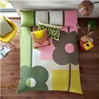 Orla Kiely Abacus Block Duvet Set, King, Multicolour