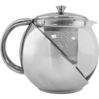 Robert Dyas Glass Stainless Steel 900ml Tea Pot