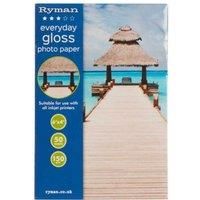 Ryman Everyday Gloss Photo paper 6x4 Inch 150gsm 50 Sheets
