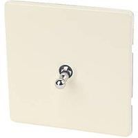 Varilight 10AX 1-Gang 2-Way Toggle Switch White Chocolate (54417)