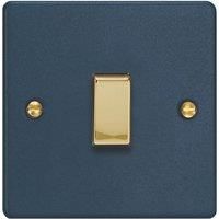 Varilight 10A 1-Gang Intermediate Switch Midnight Blue with Colour-Matched Inserts (509YT)