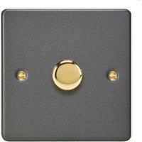 Varilight V-Pro 1-Gang 2-Way LED Dimmer Switch Graphite Grey (351YT)