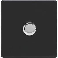 Varilight V-Dim 1-Gang 2-Way Dimmer Switch Jet Black (720YT)