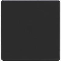 Varilight 1-Gang Blanking Plate Jet Black (358YT)