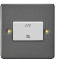 Varilight 10A 1-Gang 3-Pole Fan Isolator Switch Graphite Grey (681YT)