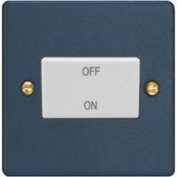 Varilight 10A 1-Gang 3-Pole Fan Isolator Switch Midnight Blue (813YT)