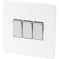 Varilight Screwless High Gloss White Light Switches, Plug Sockets, TV Sockets