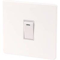 Varilight 20AX 1-Gang DP Control Switch Ice White with Neon with White Inserts (64327)