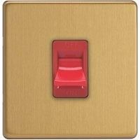 Varilight Screwless Brushed Brass Range - Black Inserts & Brass Switches