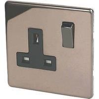 Varilight Single 13A Socket & Black Inserts