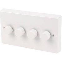 Varilight V-Dim 4-Gang 2-Way Dimmer Switch White (61405)