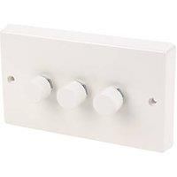Varilight V-Dim 3-Gang 2-Way Dimmer Switch White (32294)