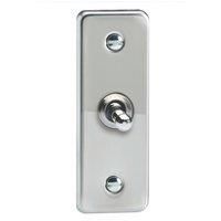 Varilight 1 Gang 10A 1 or 2 Way Toggle Architrave Switch Mirror Chrome
