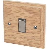 Varilight Brown 10A 2 Way 1 Gang Raised Light Switch
