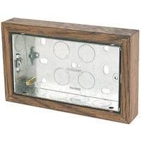 Varilight 2-Gang Surface Pattress Double Wall Box 25mm (9887H)