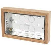 Varilight 2-Gang Surface Pattress Double Wall Box 25mm (7639H)