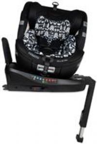 Cosatto All in All Ultra 360° Swivel Spin All Stage iSize Car Seat - Group 0+123, 0-36kg, 0-12 Years, 40-150cm, ISOFIX, ERF, R129 Compliant, Anti Escape (Black Silhouette)