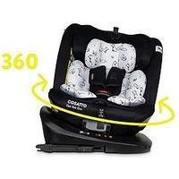 COSATTO Get Set GRO iSize Car Seat - 360° Rotating Swivel Spin - Group 0+123, 0-36 kg, 0-12years, ISOFIX, Top Tether, Extended Rear Facing, Exclusive Anti Escape System Included (Foxed)
