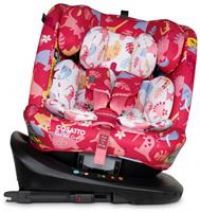 COSATTO Get Set GRO iSize Car Seat - 360° Rotating Swivel Spin - Group 0+123, 0-36 kg, 0-12years, ISOFIX, Top Tether, Extended Rear Facing, Exclusive Anti Escape System Included (Dino Delite)