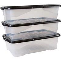 Strata Under Bed 30L Curve Box - Pack of 3