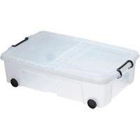 Smart Storemaster Underbed Box with Lid & Wheels 35L