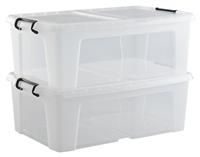 50L Storemaster Box with Lid - Clear