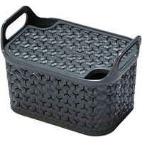 Strata Urban Store Basket with Lid 8 Litre, Charcoal