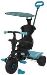 Zoomee 4 In 1 Trike - Dino Discovery, Parental Lock Mode, Removable Safety Bar, Safety Steering Lock System & Shock Resistant Wheels. Adjustable UV Sunshade - Ages 10-36 Months