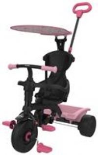 Zoomee 4 in 1 Trike - Unicorn Dream - Parental Lock Mode, Removable Safety Bar, Safety Steering Lock System & Shock Resistant Wheels, Adjustable UV Sunshade - Ages 10-36 Months.