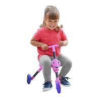 Scuttlebug Butterfly Pink with Purple Wheels Ride on Trike Tricycle Push Along