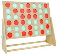 TP Toys Giant Wooden 4 in a Row Outdoor Garden Game for Kids Ages 3+ Fun 1-4 Player Giant Connect 4 Game for Indoor or Outdoor Play