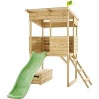 TP Toys Tree Tops Playhouse & Toy Box with Slide