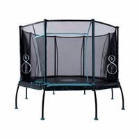 TP Toys 10ft Infinity Round Trampoline - UV Stabilized Jumping Mat. Protective Quality Frame Padding, Strong Nylon Enclosure Mesh, Galvanised Steel Frame. Jumping Mat For Kids - 6 Years+
