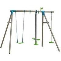 TP Toys Snowdonia Wooden Swing Set With 3 Swing Accessories Age 3 Year+