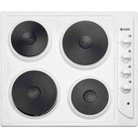 HADEN Solid Plate Electric Hob HADEN Colour: White  - White - Size: 7cm H X 56cm W X 46cm D