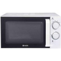 Haden Microwave With Stainless-Steel Interior – Defrost, Reheat & Cooking Functions, 700W, 20 Litre CF42, White