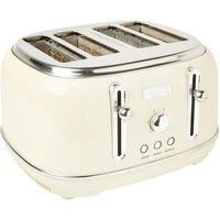 Haden 197252 Highclere Wide Slot 4 Slice Toaster - Cream