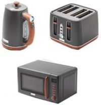 Haden 206794 Dorchester Kettle,Toaster & Microwave - Grey