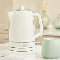 Haden Starbeck White Kettle - 1.7L Fast Boil, Quiet, Cordless Electric Kettle - 3000W, BPA Free, Ergonomic Handle, Energy-Efficient, lightweight - Perfect for Home and Travel
