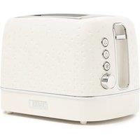 Haden Starbeck Ivory Toaster 2 Slice - Elegant White Toaster with Wide Slots, Adjustable Browning, and Chrome Detailing - Best 2 Slice Toaster for Modern Kitchens