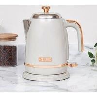 Haden Salcombe Grey Kettle - 1.7L Capacity, Rapid Boil, Auto Shut-off, Cordless Stainless Steel Electric Kettle - BPA Free, Easy Pour Spout - Stylish Kitchen Appliance
