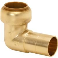 Pegler Yorkshire Tectite Classic Push Fit Street Elbow 15mm in Gold Copper