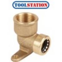 Pegler Yorkshire Tectite Sprint Wallplate Elbow 15mm x 1/2"